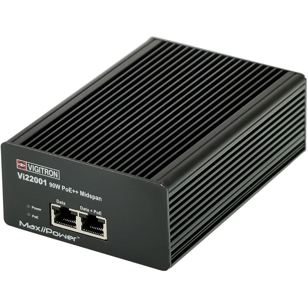 Vigitron Vi22201 MaxiiPower 12/24 VDC PoE Splitter - Separador PoE de Ethernet, Compatible con Están