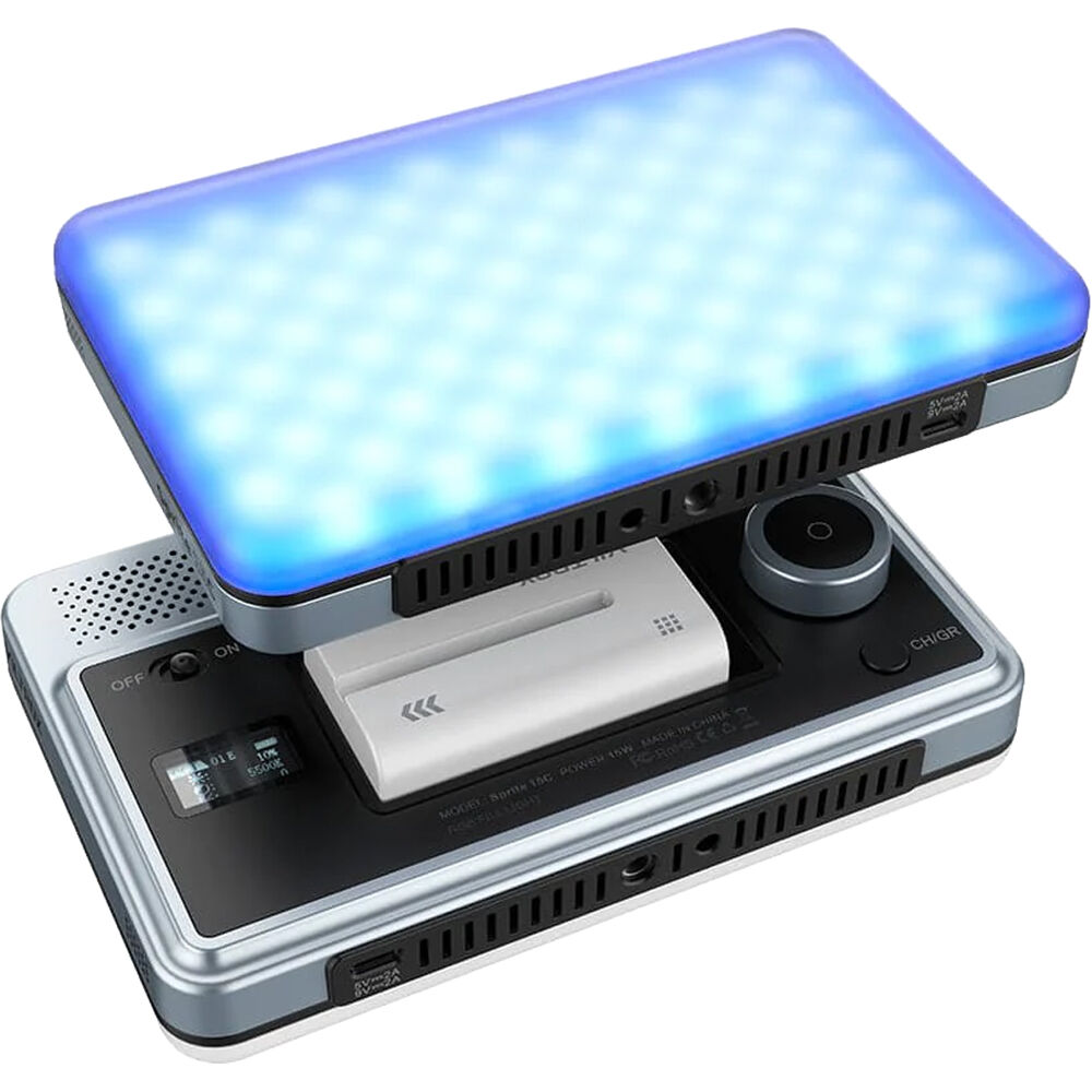 Viltrox Sprite 15C: Panel LED RGB para Creadores de Contenido y Vloggers con Control App, Efectos Es