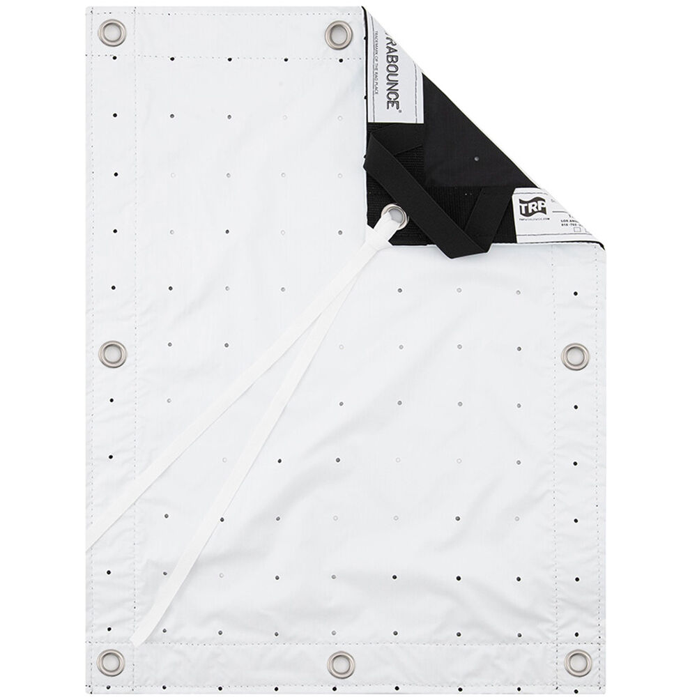 TRP WORLDWIDE Windbounce Fabric (Blanco, 12 x 12') - Permite el Paso del Viento, Poco o Ningún Movim