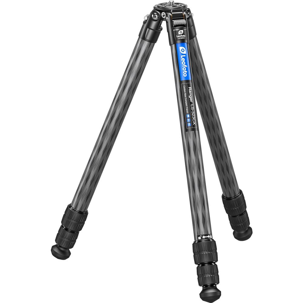 Trípode de Fibra de Carbono Leofoto LS-323CX - Capacidad de Carga 44 lb, Altura de Trabajo 4.1 a 59.