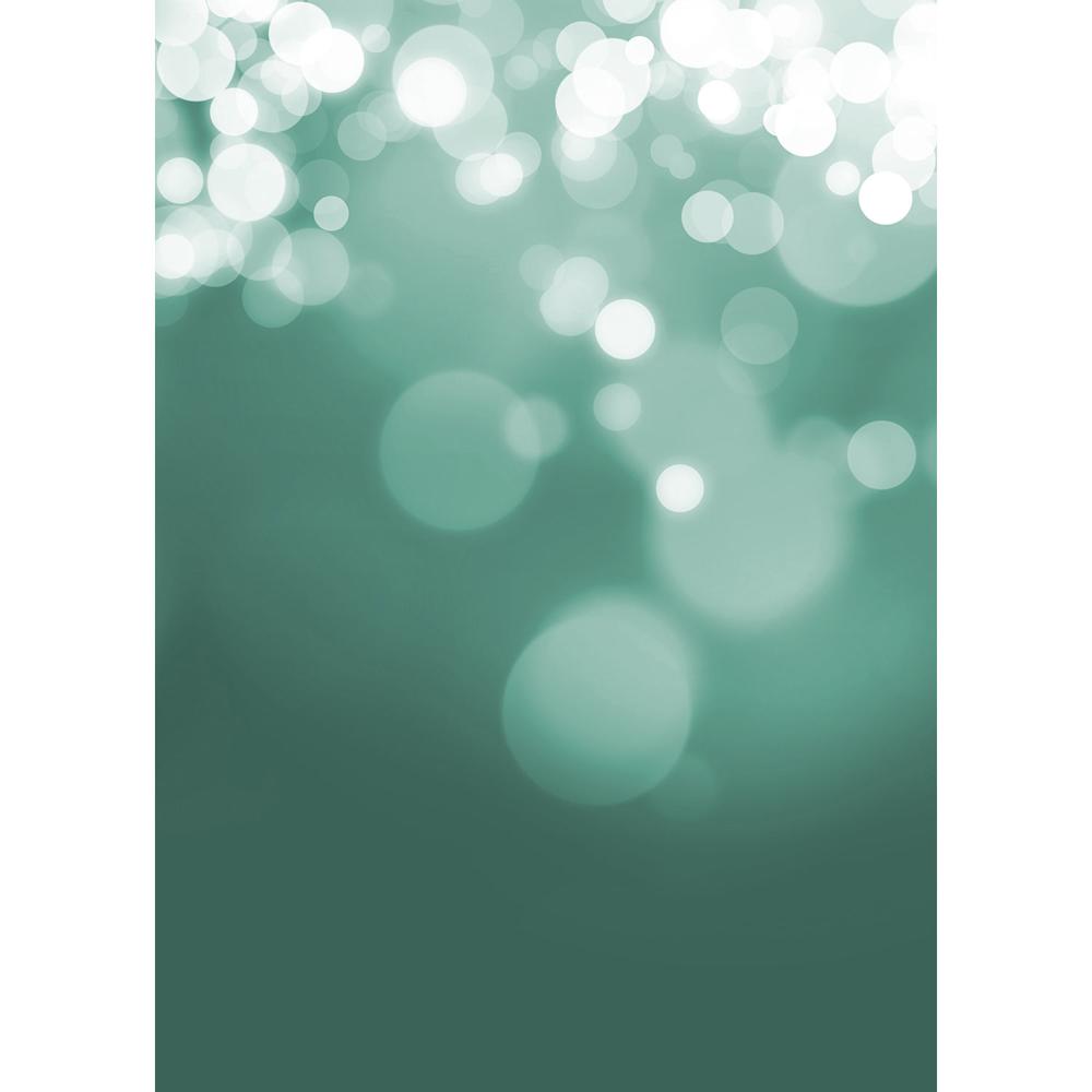 Westcott X-Drop Canvas Backdrop with Grommets (Turquoise Gradient Bokeh, 5 x 7')