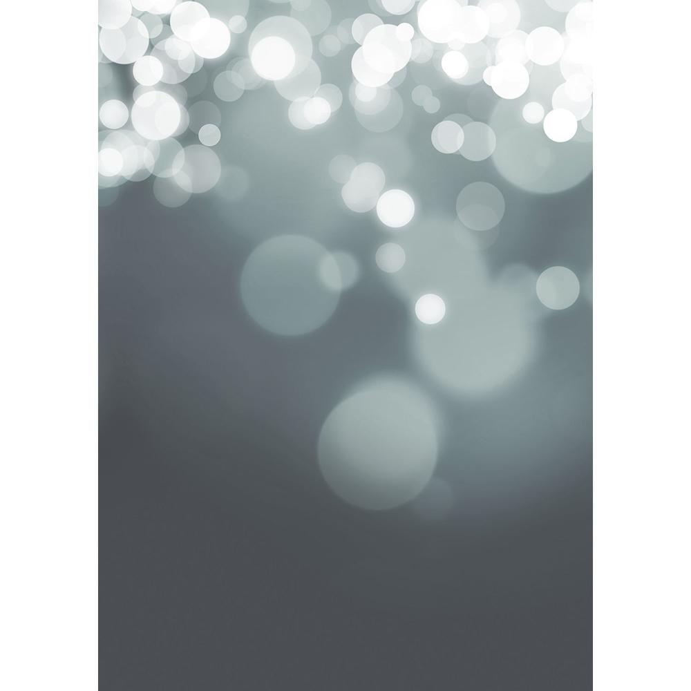 Westcott X-Drop Canvas Backdrop with Grommets (Gray Gradient Bokeh, 5 x 7')