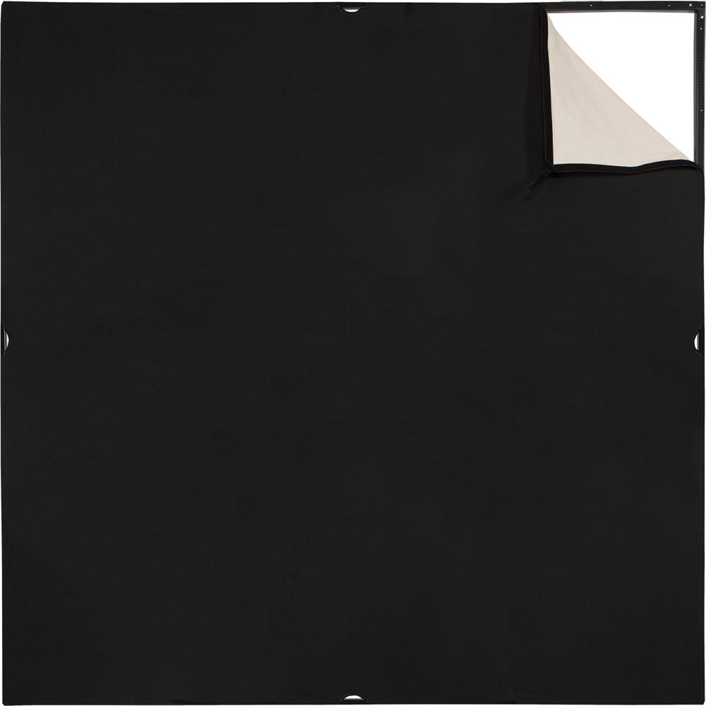 Westcott Scrim Jim Cine Muselina Sin Blanquear/ Tela Negra Reversible (6 x 6') - Lado Opaque, Lado R