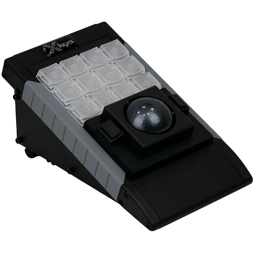 X-keys XBE-12 Trackball con Teclado Macro: Integración de Trackball, Retroiluminación RGB, Uso Versá