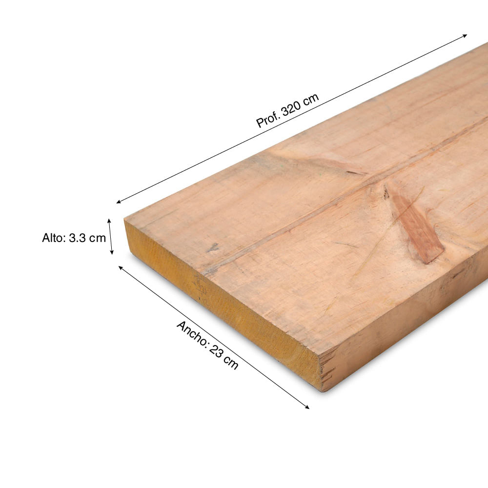 Tabla para construccion en Pino de 25 cm ancho