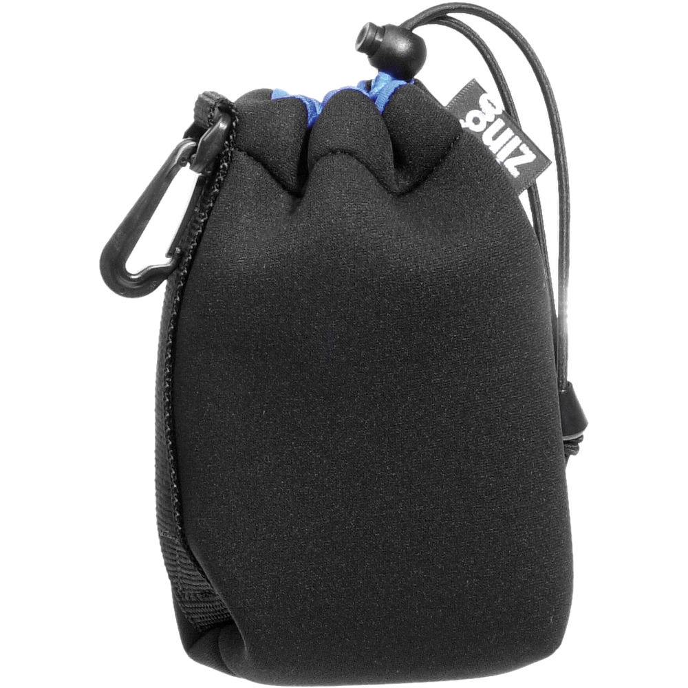 Zing Designs MPBK1 Bolsa Mediana con Cierre de Cuerda (Negro/Azul)