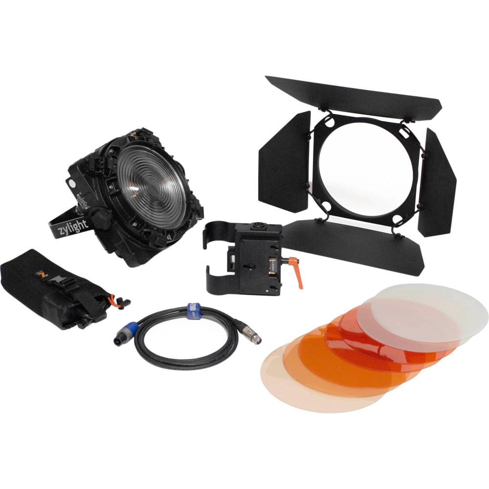 Zylight F8-200 Kit ENG LED Fresnel de Luz Diurna con Placa de Batería Gold Mount (Sin Estuche) - Len