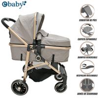 Coche Deportivo Moisés EBABY «CARRI DELUXE» Beige