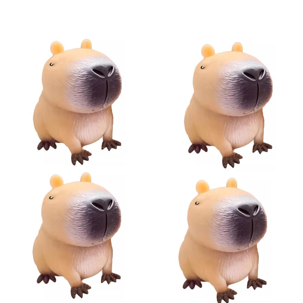 Juguete Antiestrés Squishy Capibara Para Niños Set x 4