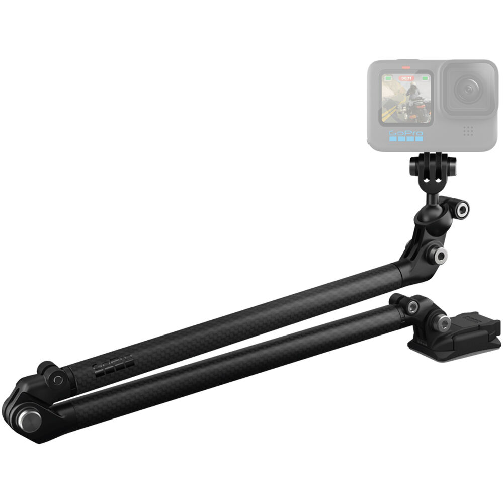 Soporte GoPro Boom con Montajes Adhesivos - Captura Imágenes en Mano Libre y Ángulo Amplio, Brazo Ex