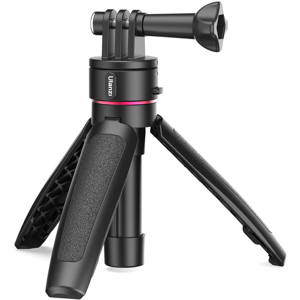 Ulanzi Go Quick II Trípode Mini 2 en 1 para Cámaras de Acción con Montura de 2 Puntas, Rango de Exte