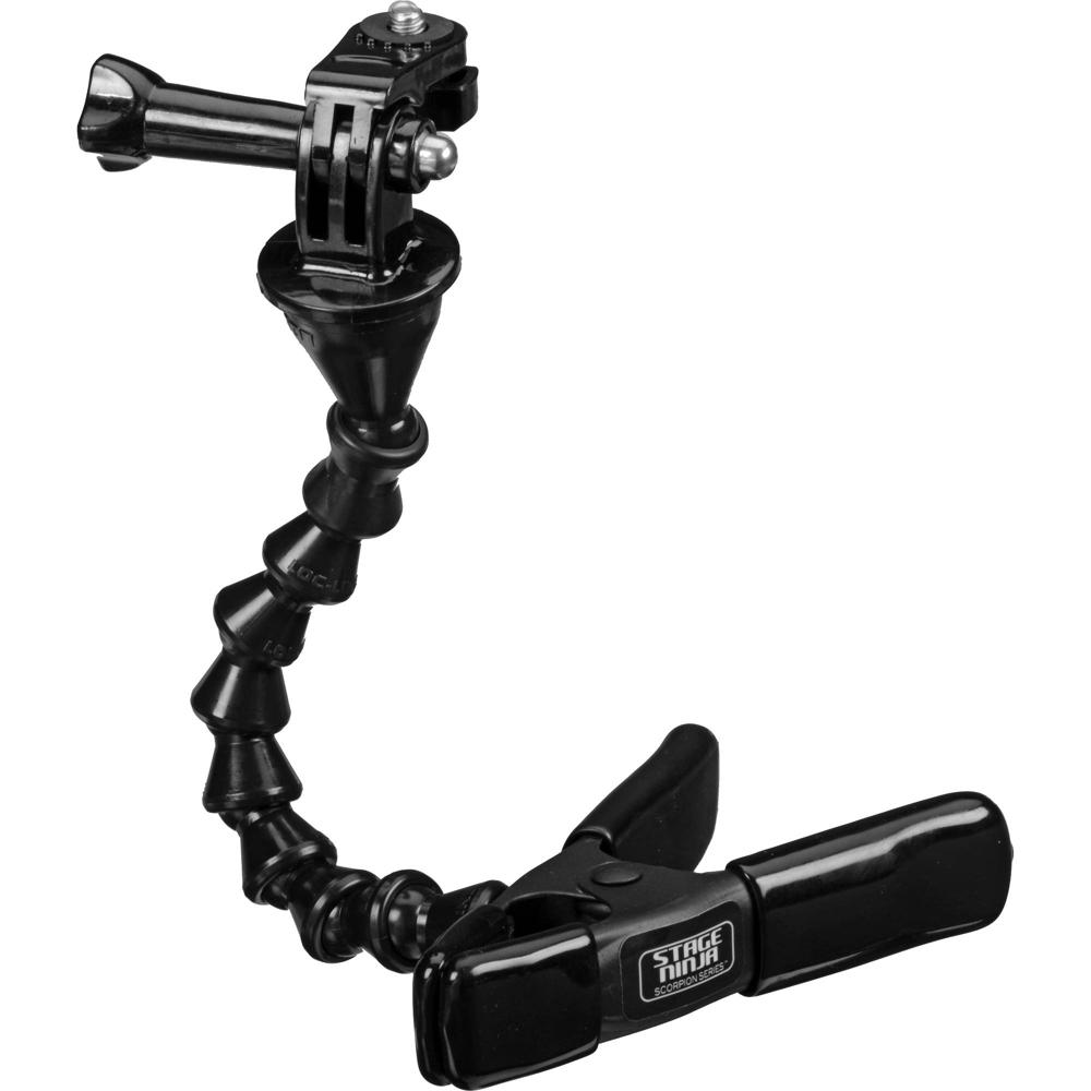 Soporte Mini de Abrazadera para Cámara de Acción Stage Ninja con Brazo Flexible de 9 Segmentos y Mon