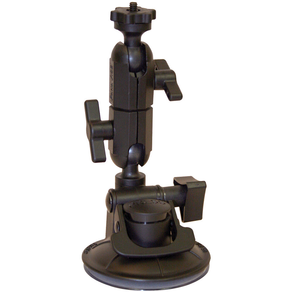 Soporte de Ventosa PANAVISE ActionGRIP con Cabeza Esférica para Cámaras de Acción (Doble Articulació