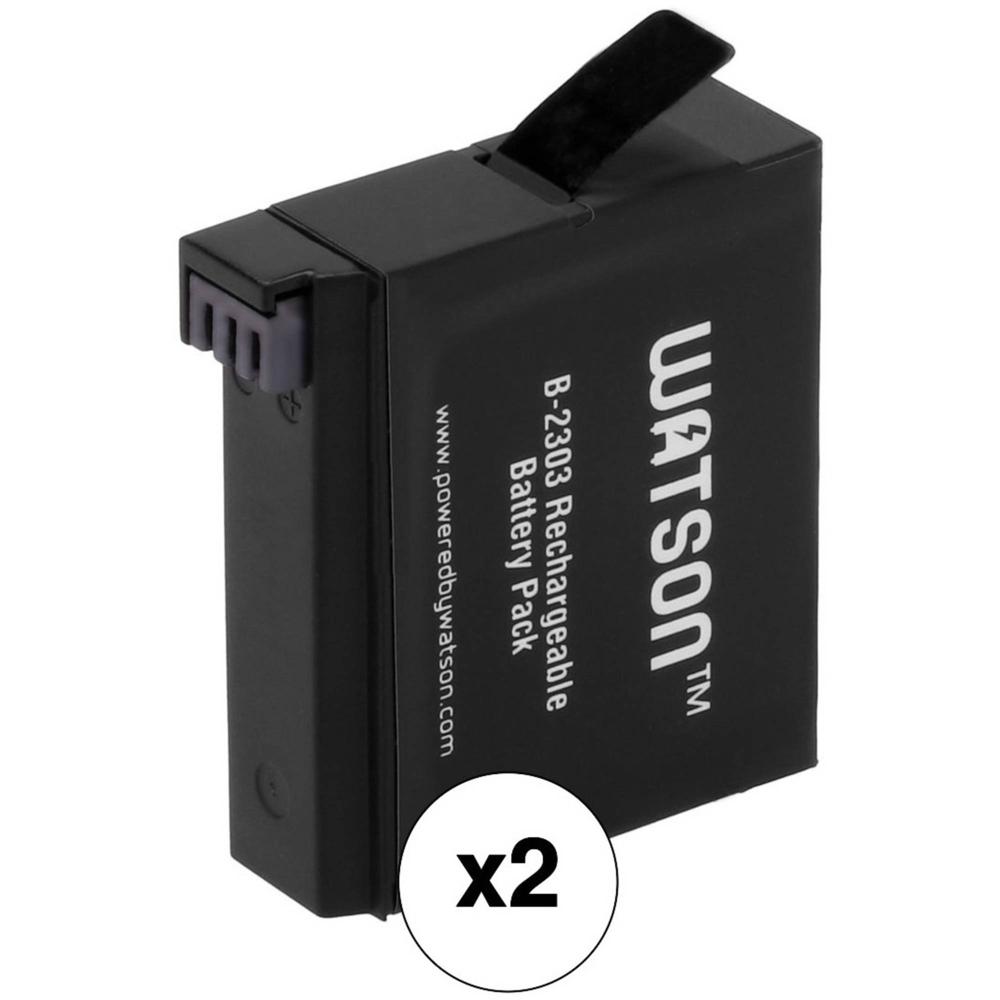 Watson Lithium-Ion Battery Pack for GoPro HERO4 (3.8V, 1160mAh, 2-Pack)