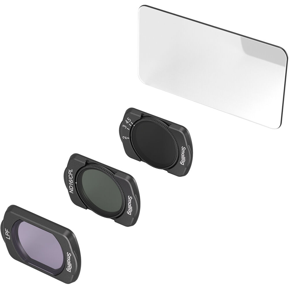 Kit de Filtros SmallRig VND, ND/CPL y LPF para DJI Osmo Pocket 3 - Filtros Magnéticos, Filtro Variab