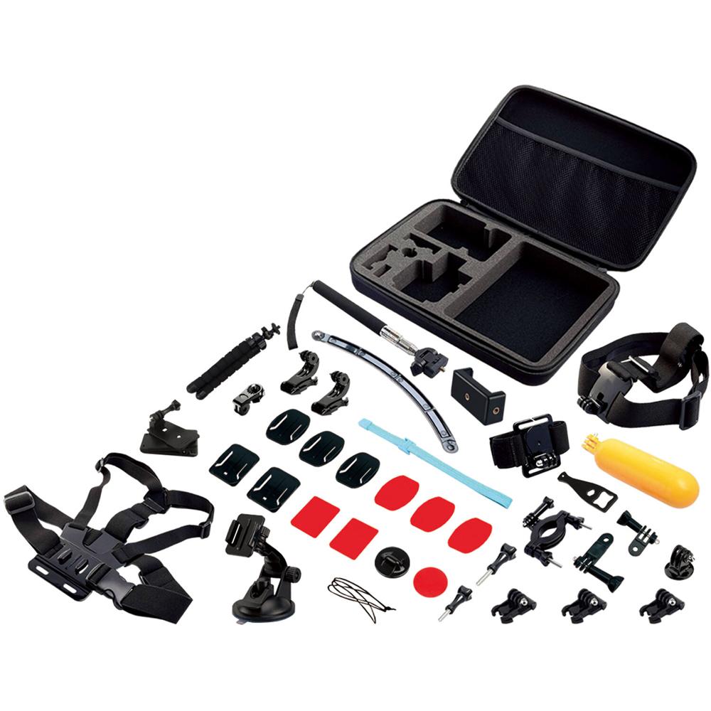 Kaiser Baas Pack de Accesorios de 50 Piezas para Cámaras y Smartphones: Compatible con GoPro, Trípod