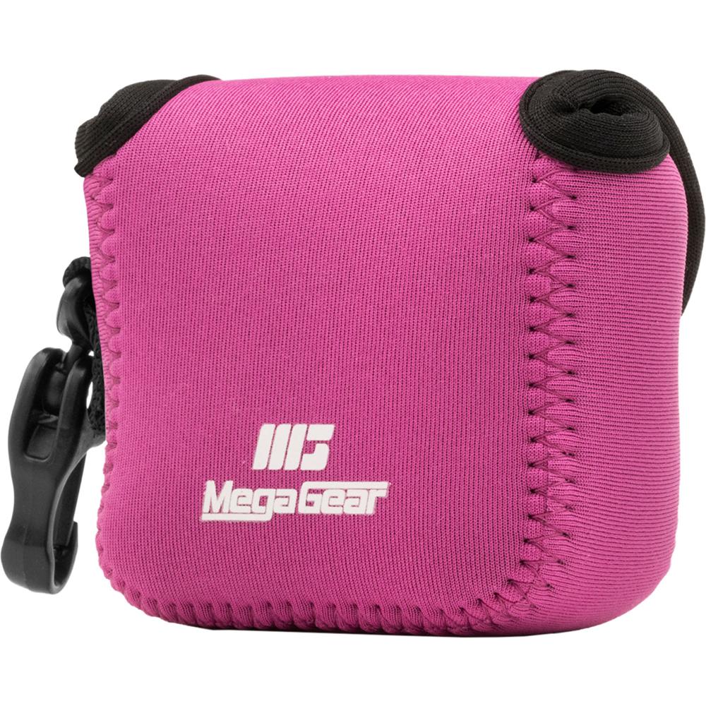 Funda Ultraligera de Neopreno MegaGear para Cámara Gopro Hero 6, Hero 5 y Sony RX0 1.0 (Rosa) con Mo