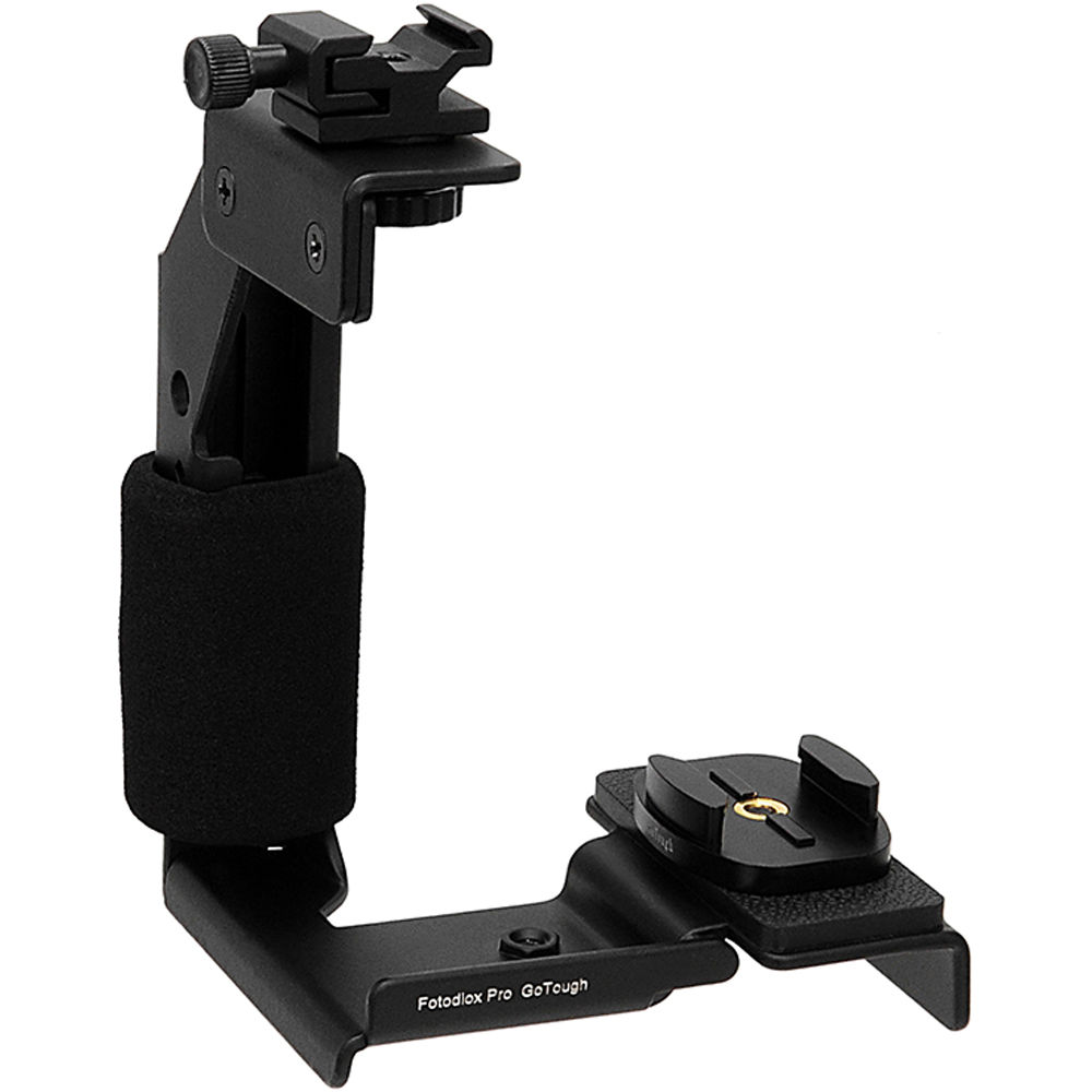 FotodioX GoTough Grip con Base de Trípode de Liberación Rápida para Cámaras GoPro - Diseño Compacto,