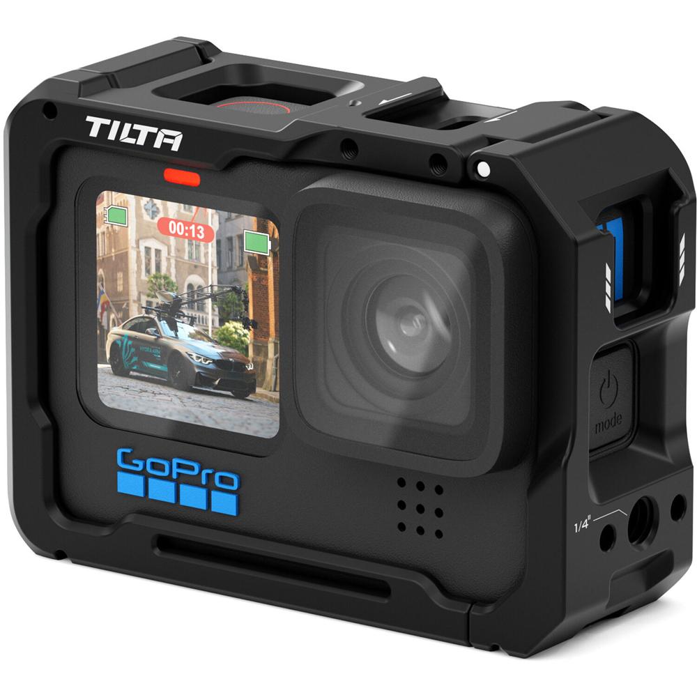 Cámara Cage Completo Tilta para GoPro HERO11 (Negro) - Montaje Zapato, Roscas 1/4""-20, Acceso a Cont