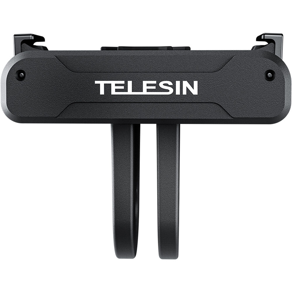 Adaptador Magnético de Dos Garras TELESIN para DJI Osmo Action 3 - Con Almohadilla de Silicona Antid