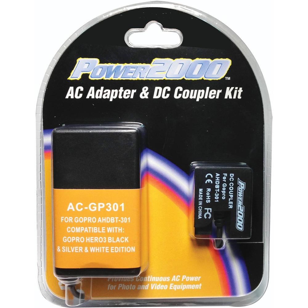 Adaptador de Corriente Power2000 AC/DC para Cámara GoPro HERO3/HERO3+ - Fuente de Energía Continua p