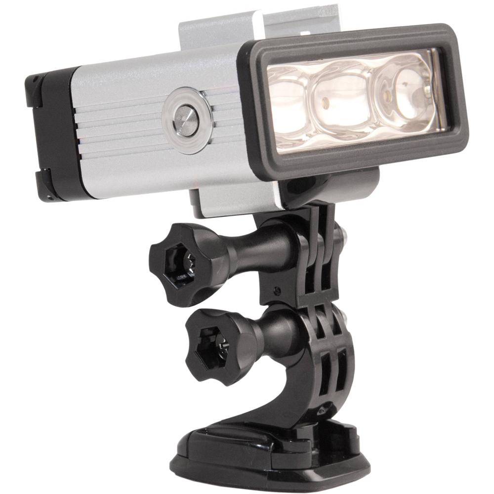 Bower Xtreme Action Series Luz LED Submarina para GoPro - 3 LED, Impermeable hasta 130', 4 Niveles d