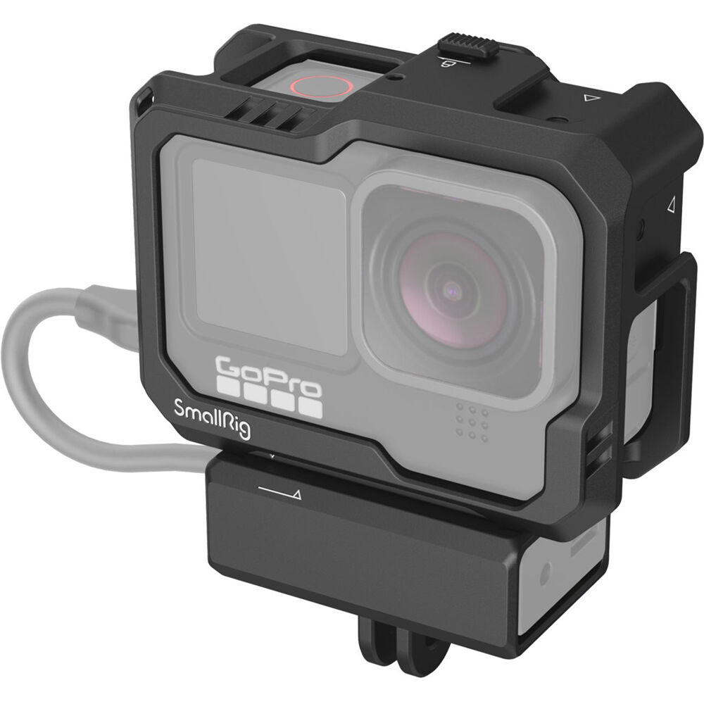 Cámara SmallRig Cage para GoPro HERO12, 11, 10 y 9 Black - Acceso a Batería y Puertos, Montaje Rápid