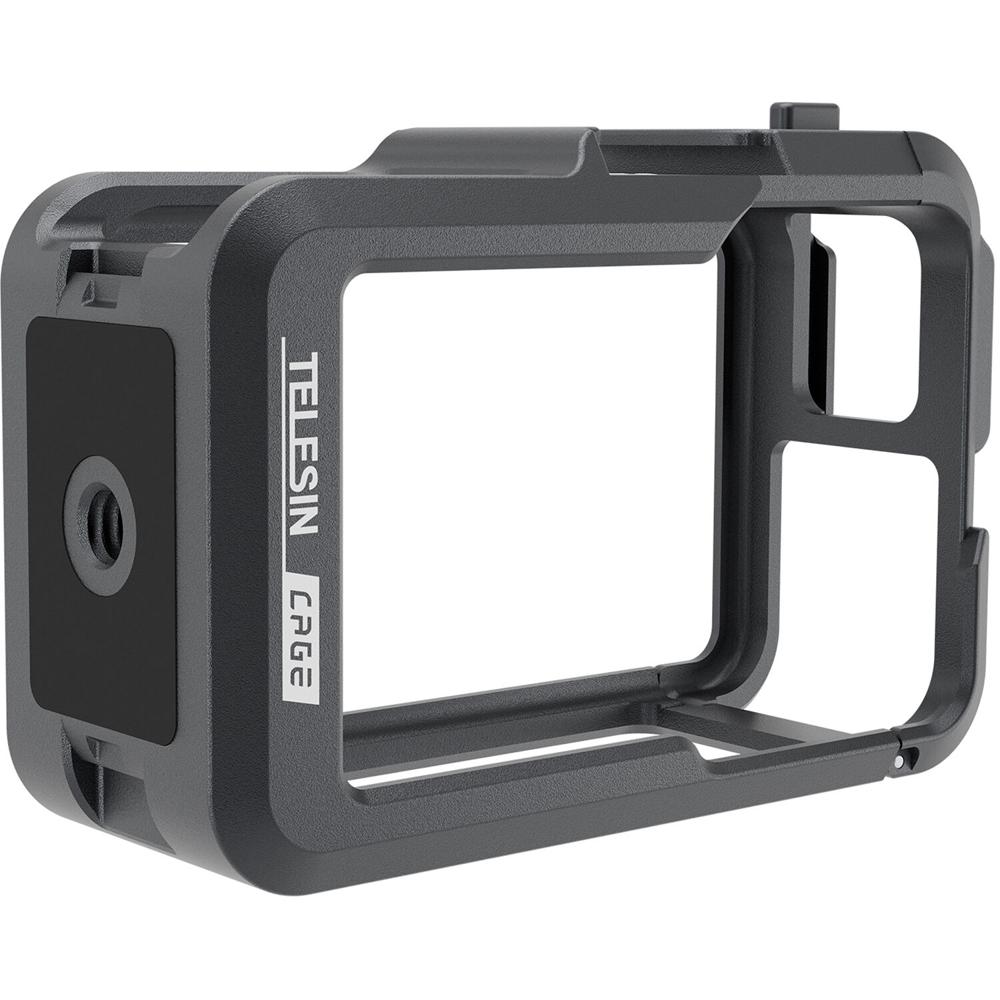 Cámara de Aluminio TELESIN para DJI Osmo Action 3 y 4 - Montaje Magnético, Diseño Deslizante, Modo H