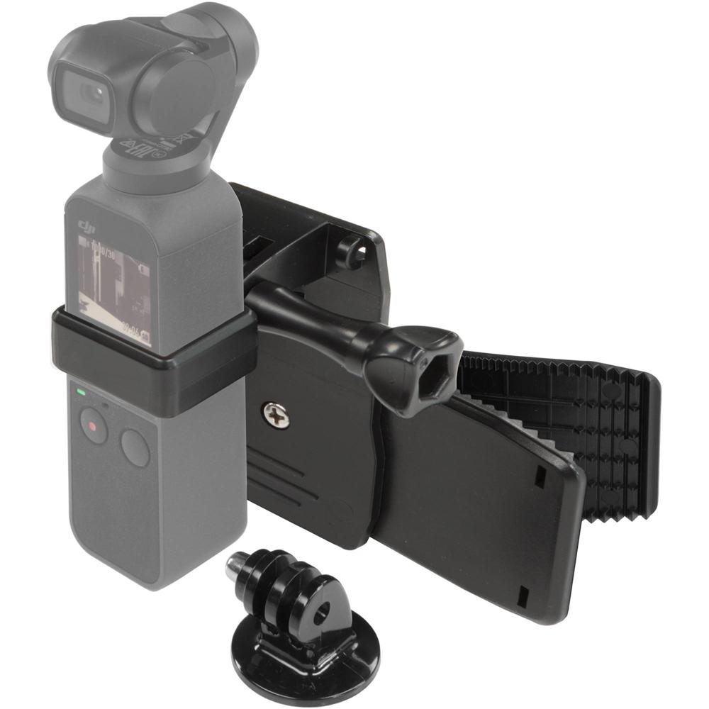 Clip de Mochila SH 360 Grados para Cámara Gimbal DJI Osmo Pocket - Rotación 360°, Clip Dentado/Su