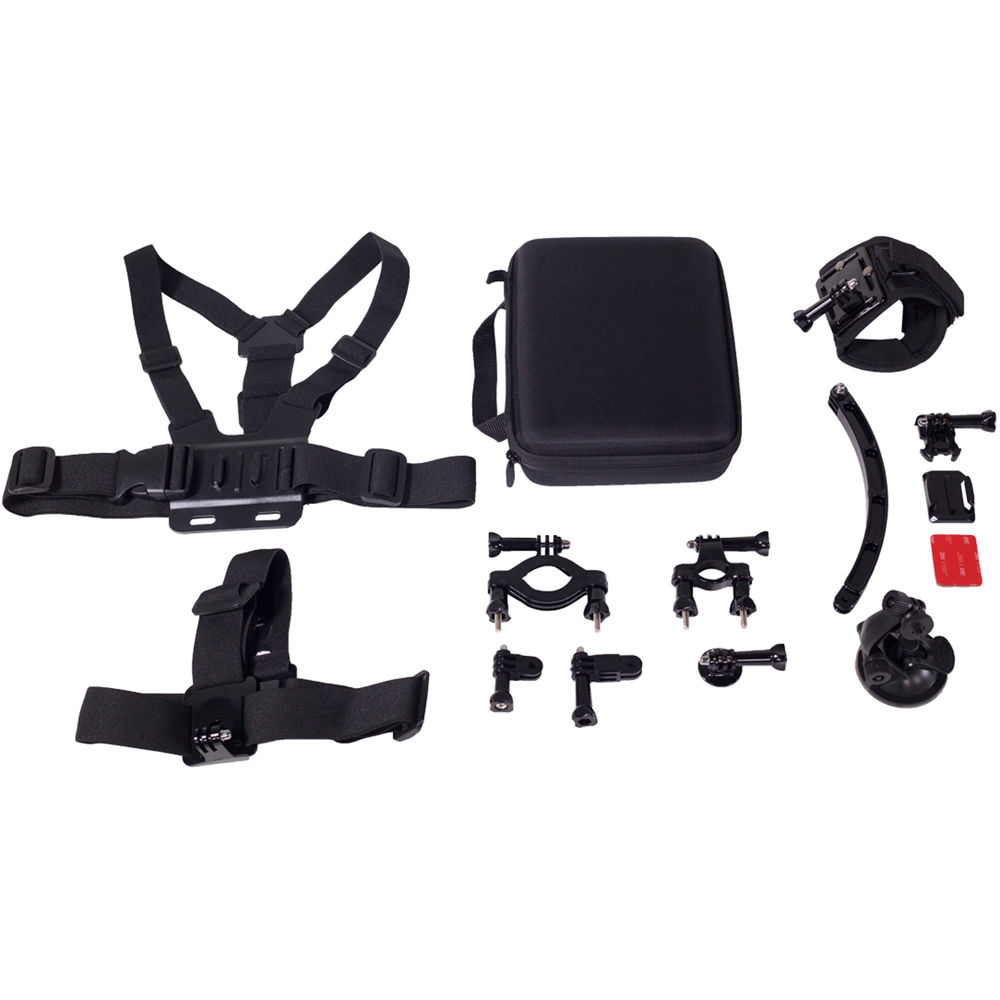 Kit MaxxMove para Bicicleta con Arnés de Pecho, Correa para la Cabeza y Soporte para Muñeca, 2 Brazo