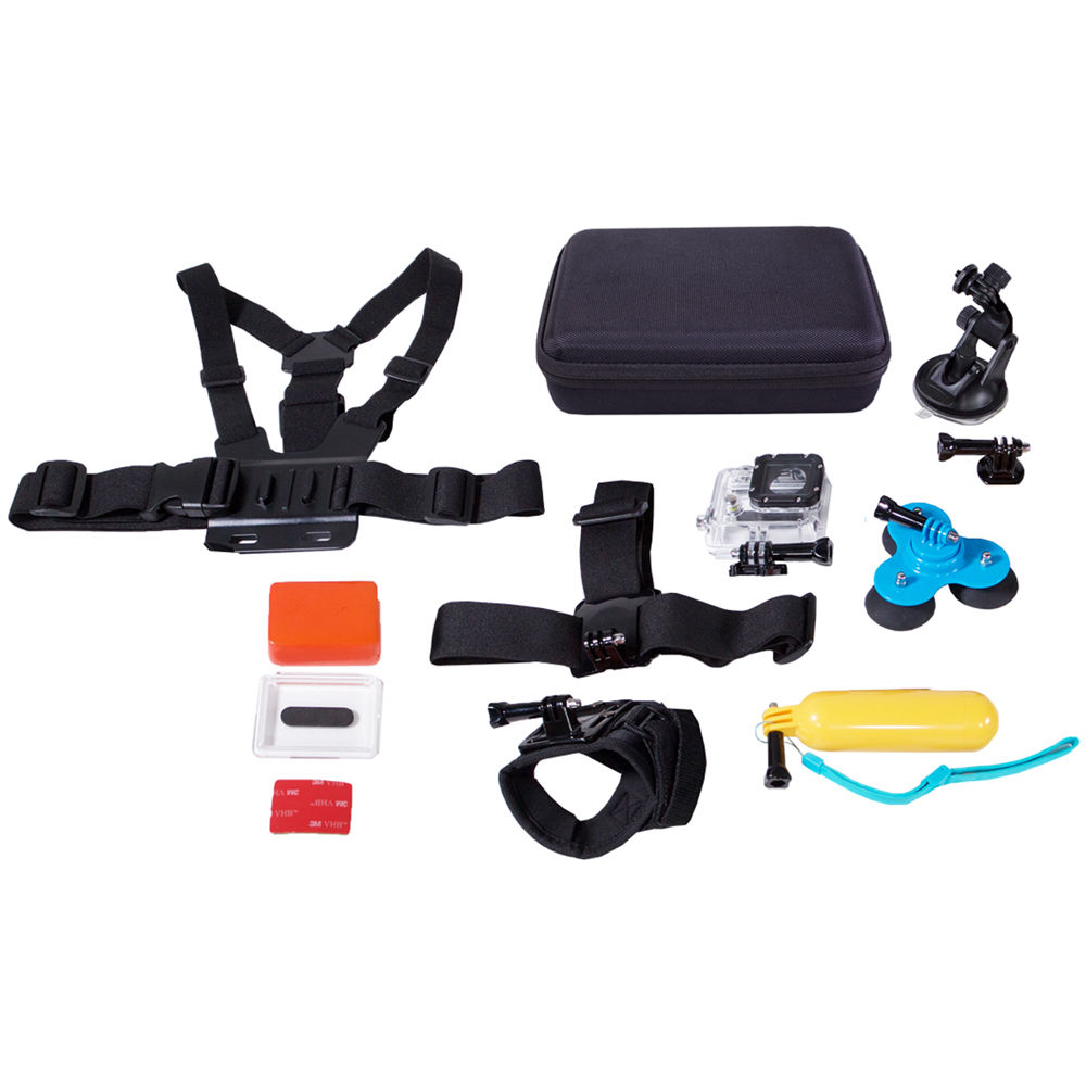 Kit de Surf MaxxMove para Cámaras GoPro HERO: Arnés de Pecho, Correa para la Cabeza, Soporte de Muñe