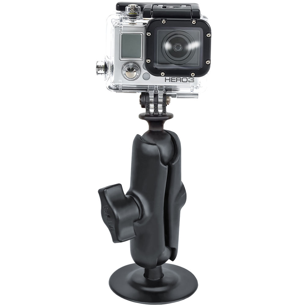 Soporte Adhesivo Flex RAM Mounts con Brazo Doble y Adaptador Personalizado para GoPro Hero