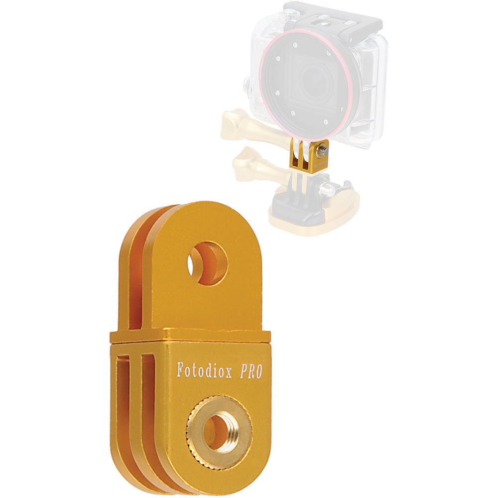 Soporte Extensor FotodioX GoTough para Cámaras GoPro (Dorado) - Extensión de 0.8"", Punto de Pivotaje