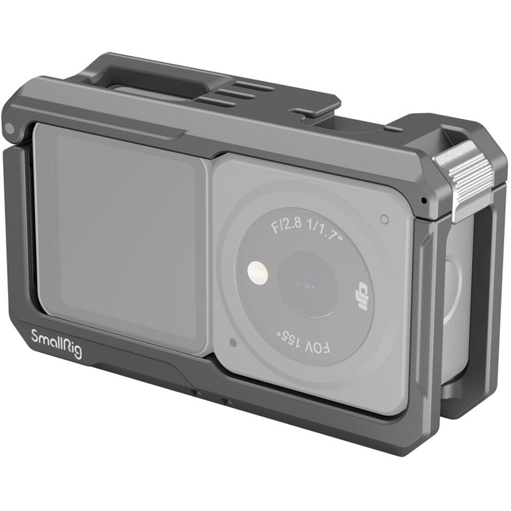 Cámara Cage SmallRig para DJI Action 2 con Módulo de Potencia Adjunto - Compatible con GoPro, Montaj