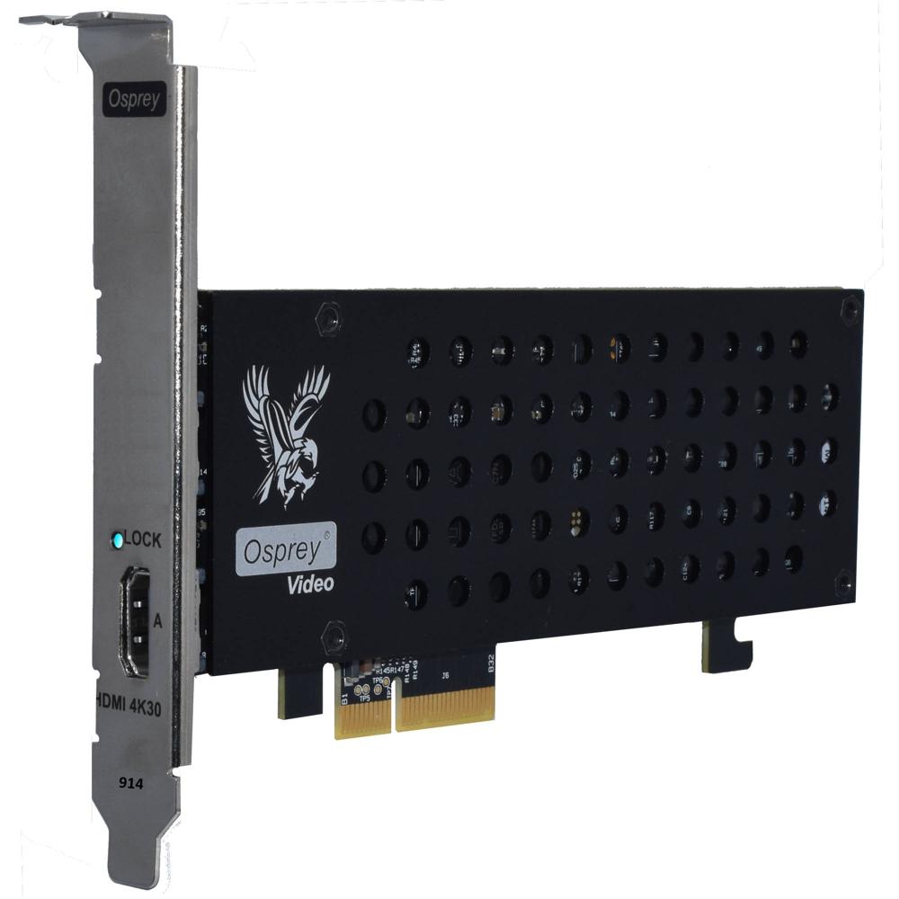 Tarjeta de Captura Osprey Raptor Series 914 PCIe con 1 x HDMI 1.4 - 4 Carriles, 4K a 30 fps, 8 Canal