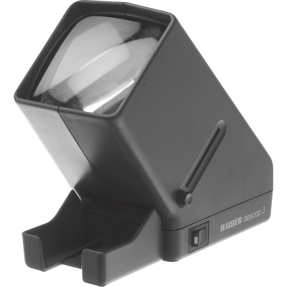 Visor Kaiser Diascop 3 con Lente de 3x para Diapositivas y Filmstrip