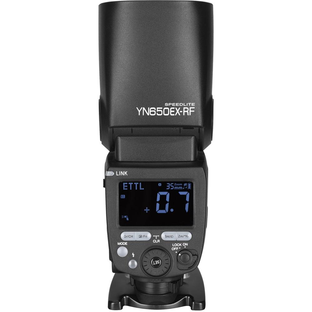 Yongnuo YN650EX-RF TTL Speedlite: Flash Inalámbrico 2.4 GHz, Número Guía 197', Cabezal Zoom, Pantall