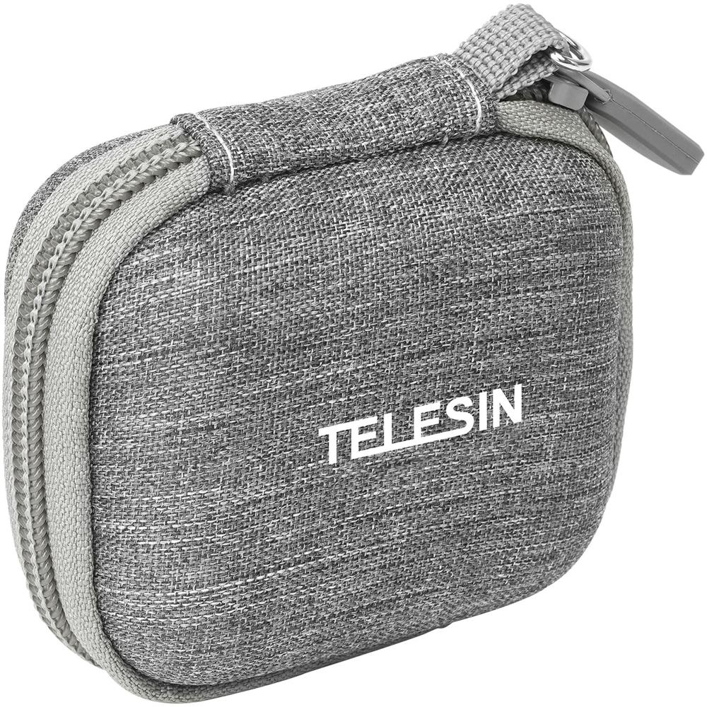 Funda Mini con Cremallera TELESIN para Insta360 GO 3 y Cámaras Seleccionadas - Tela Resistente a Ray