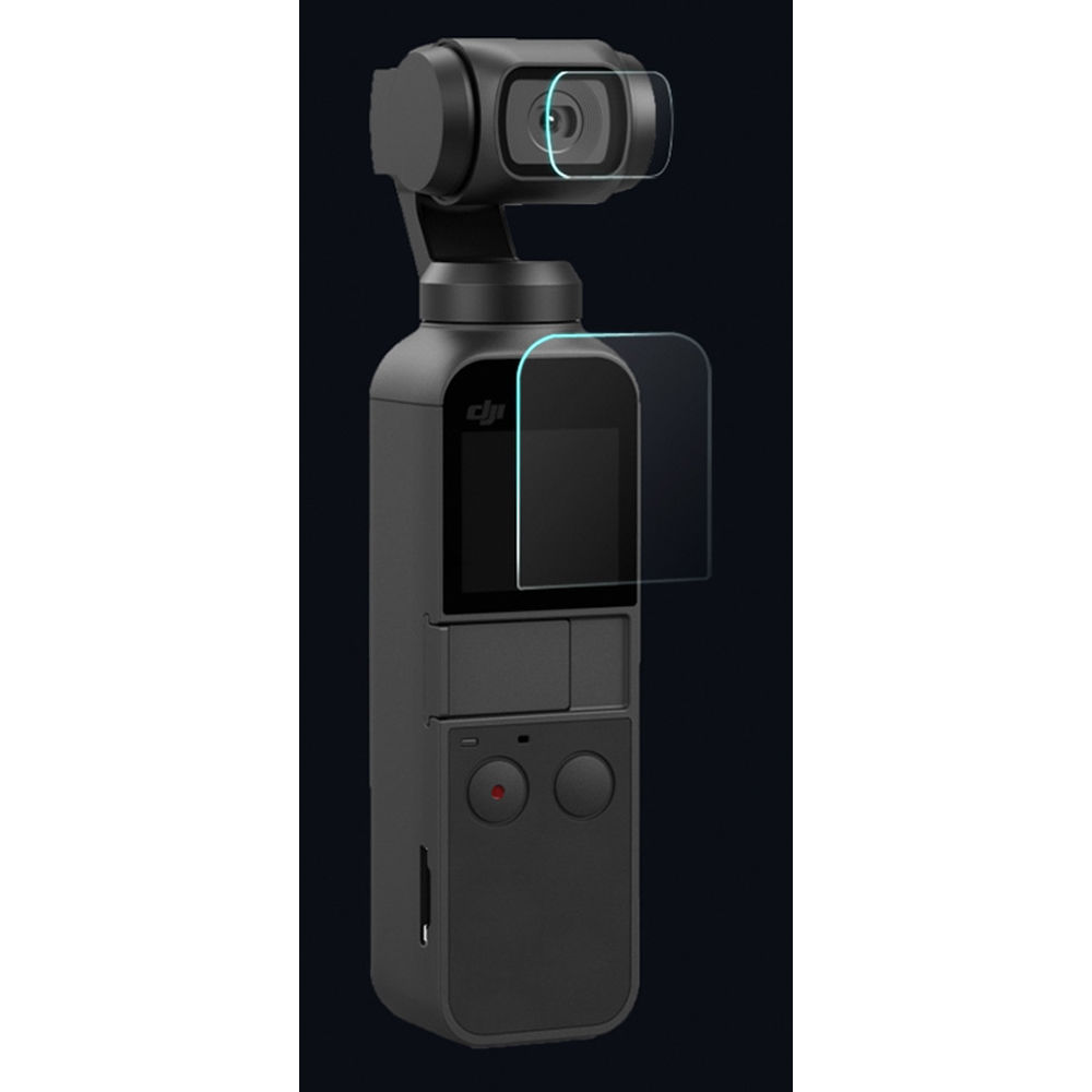 Kit de Películas Protectores DigitalFoto Solution Limited para Lente y Monitor de DJI Osmo Pocket (2