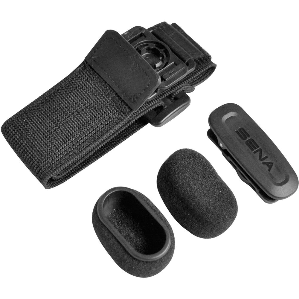 Kit de Suministros para Micrófono Bluetooth SENA: Incluye Funda de Brazo, Clip de Cuello y 2 Pantall
