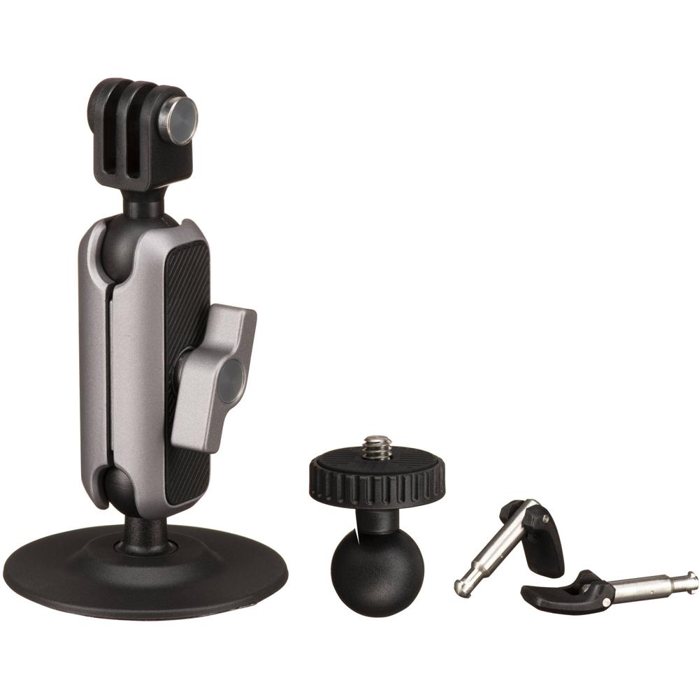 Soporte Adhesivo para Cámara de Acción PGYTECH con Dos Puntos Articulados, Montaje de 3 Puntas Remov