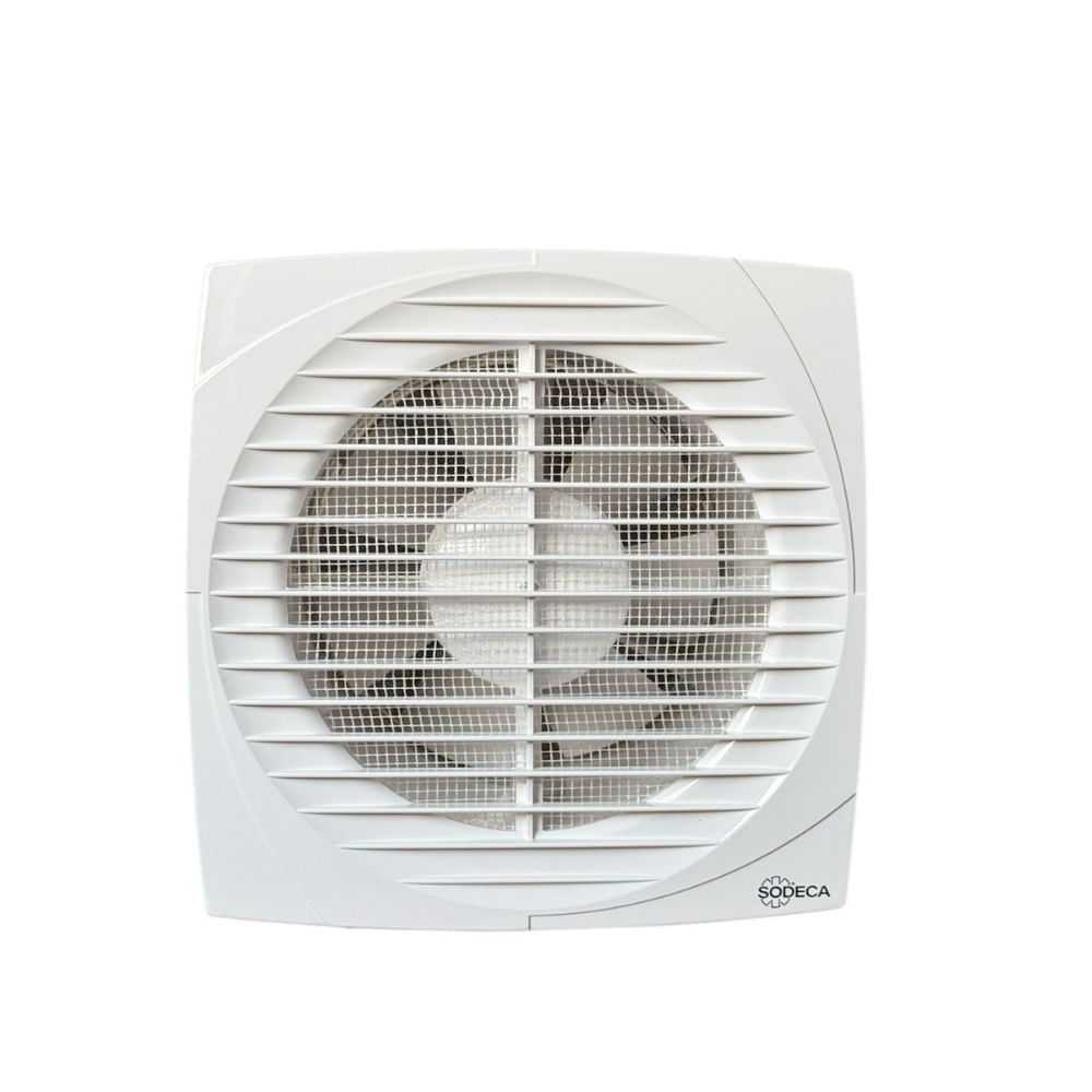 Extractor axial de aire para baño EDMF-120 marca Sodeca para 5m²
