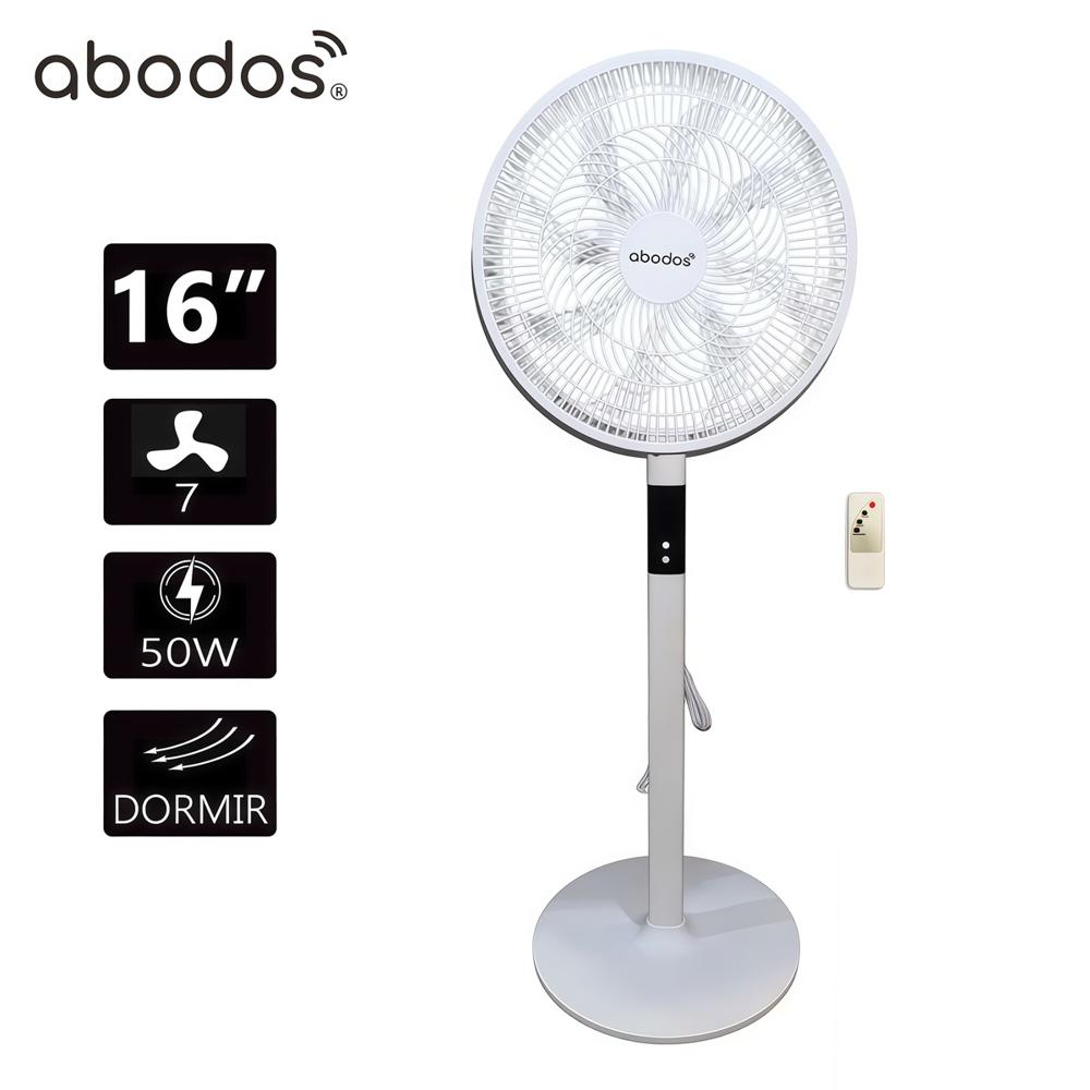 Ventilador Pedestal 16"" ABODOS TSN-184501  con Control Remoto 7 Aspas