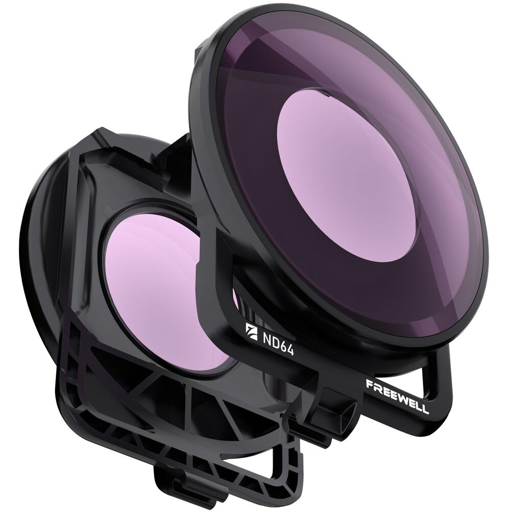 Filtros de Lente ND64 Freewell para Cámara Insta360 One R (6 Pasos, Par) - Dos Filtros, Cada Uno par