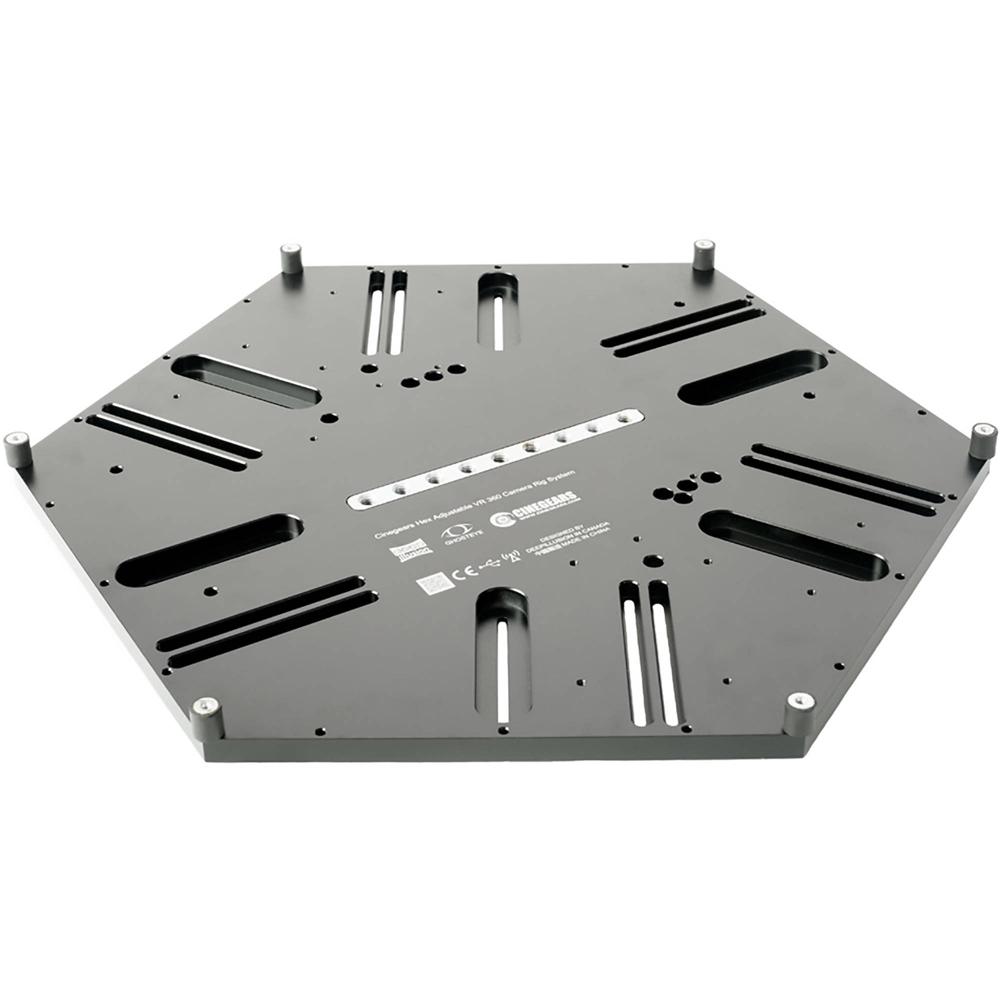 CINEGEARS Baseplate para Rig de Captura Hex VR/360: Soporte para hasta 16 Cámaras, Montajes Ajustabl