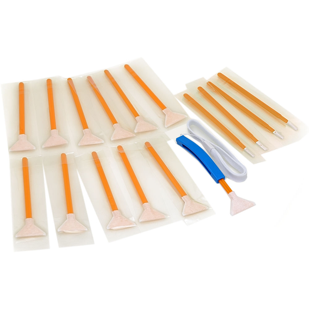 VisibleDust DHAP Naranja 1.3x Vswabs, Set de Swabs de Esquina y Mango CurVswab - Limpieza Efectiva d