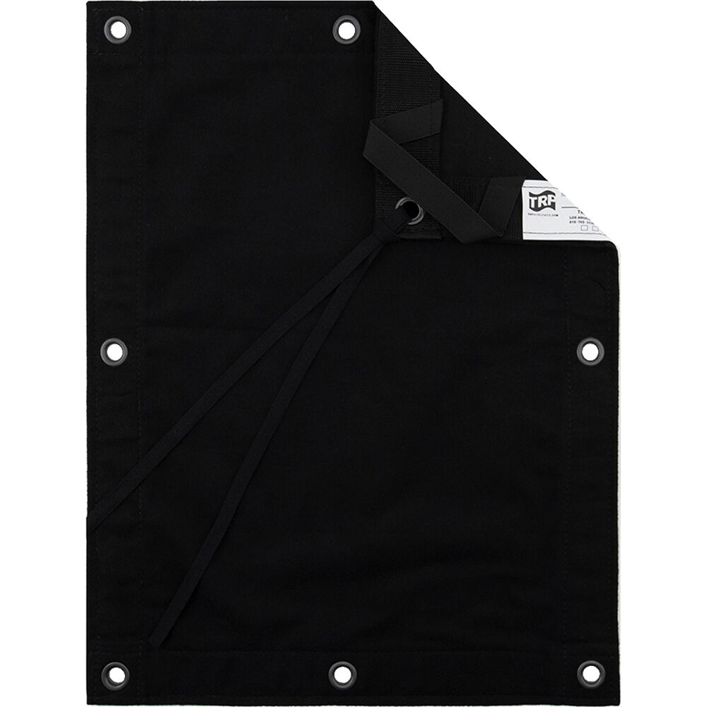 TRP WORLDWIDE Tela Duvetyne Commando (8 x 8') - Acabado con Cinta, Asas y 16 Ojetes en el Perímetro