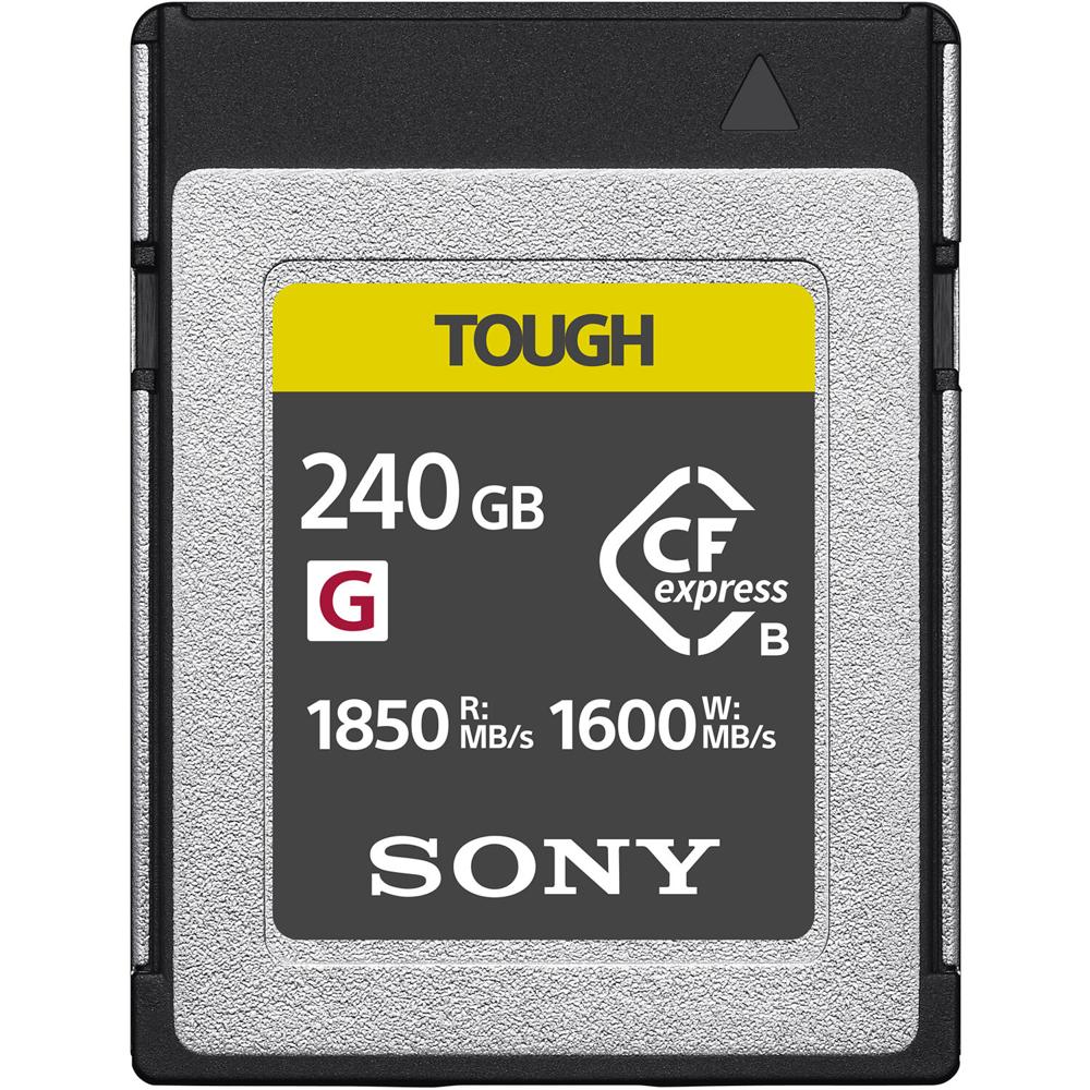 Tarjeta de Memoria Sony CFexpress Type B TOUGH de 240GB - Velocidades de Lectura 1850 MB/s y Escritu