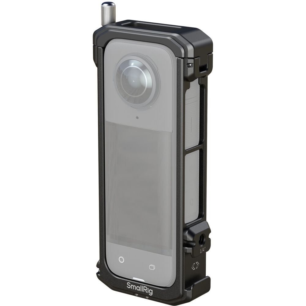SmallRig Jaula para Cámara Insta360 X4 - Protección, Diseño de Aluminio, Montaje Estilo GoPro, Acces