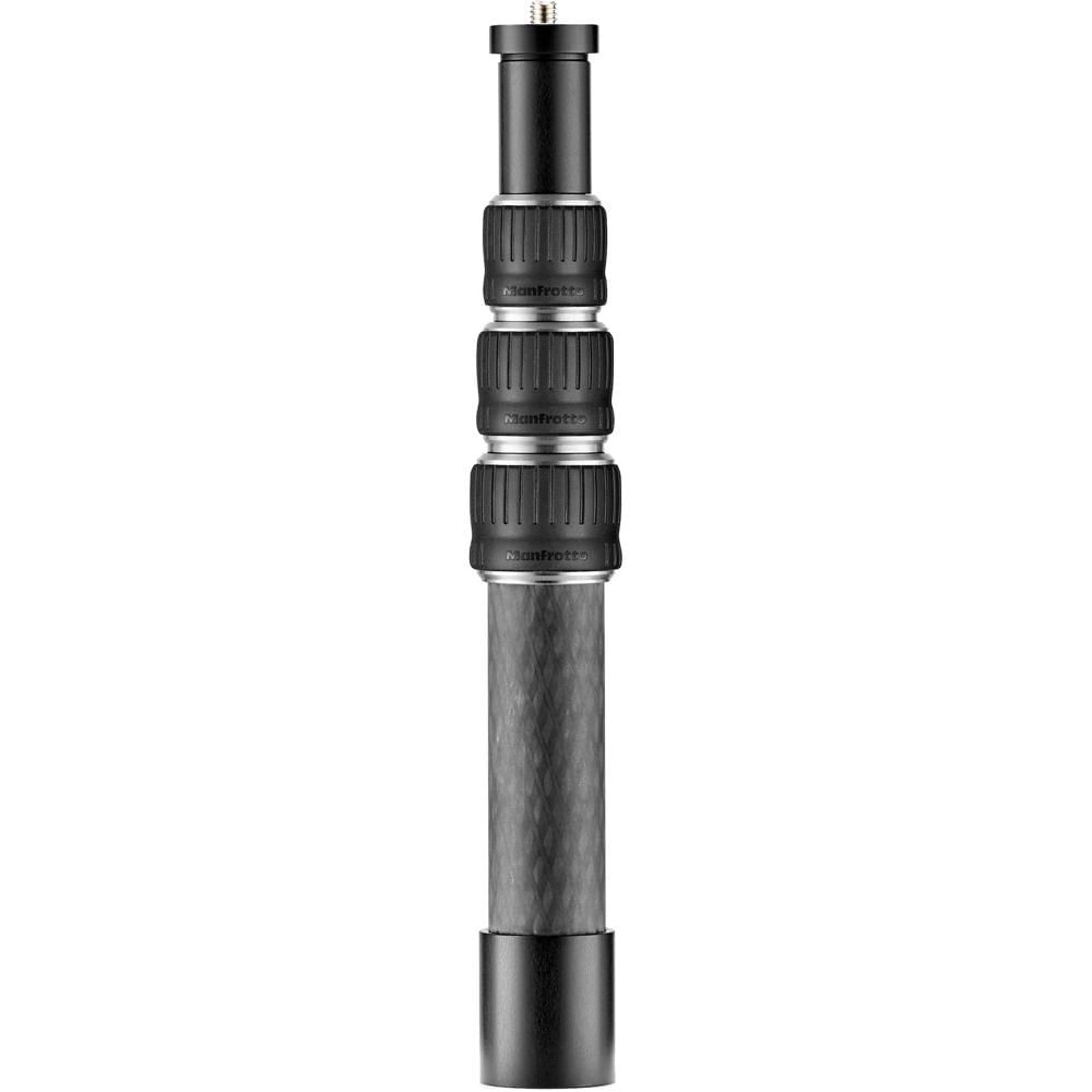 Bastón de Carbono Manfrotto para Cámara VR (Pequeño) - Soporte Rígido, Ligero y Extensible hasta 2.6